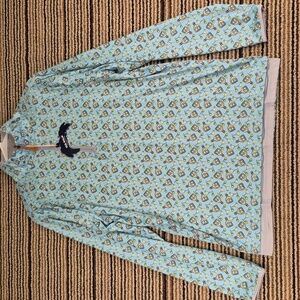 USA PALM Blue Green Tequila Margarita Golf Small Zip Pullover‎ Light Jacket NEW